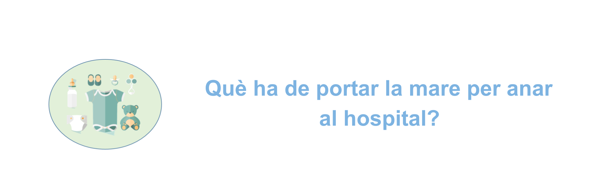 ¿Qué debe llevar la madre para ir al hospital (1)